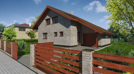 Pohled z ulice - typový projekt - PAVLA 2.01 | Wienerberger e4 dům