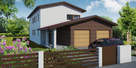 Pohled ze zahrady - typový projekt - SANDRA I KLASIK | Wienerberger e4 dům