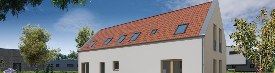 Pohled ze zahrady - typový projekt - VIKTORIE 1.01 | Wienerberger e4 dům