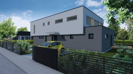 Pohled z ulice - typový projekt - VIKTORIE 2.01 | Wienerberger e4 dům