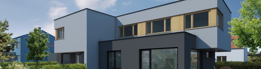 Pohled ze zahrady - typový projekt - VIKTORIE 2.01 | Wienerberger e4 dům