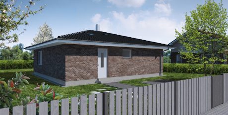 Pohled z ulice - typový projekt - ZINA 1.01 | Wienerberger e4 dům